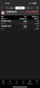 2025年9月9日　デイトレードの結果